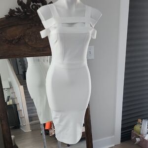 Elegant White Women's Dress